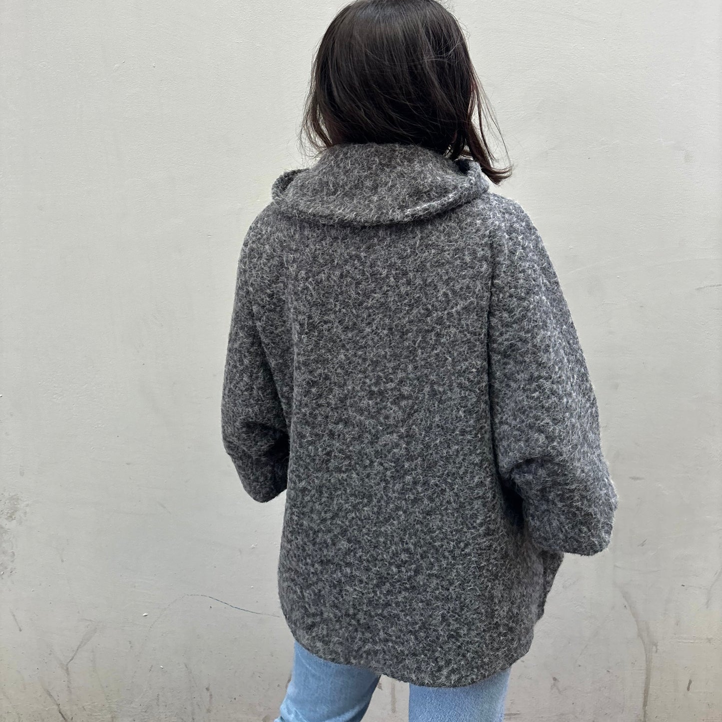 Veste Cocoon Gris Chiné