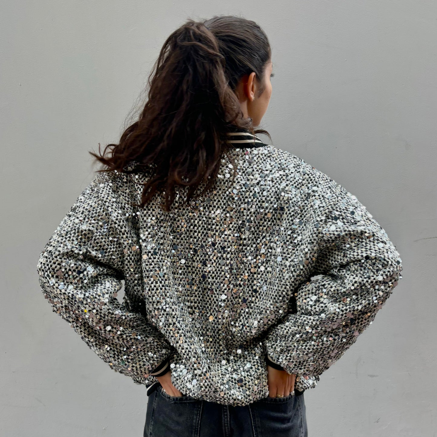 Sparkle Chic Jacke-Weste