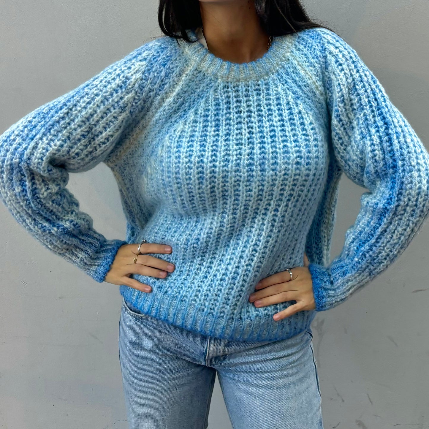 Frostiger Strickpullover